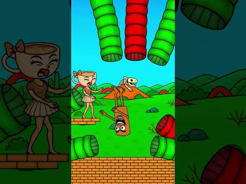 👁‍🗨Ballerina Cappuccina & Tum Tum Tum Sahur.  #animation #funnyanimation