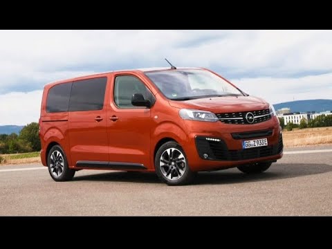 New 2021 Opel zafira electric Red colour view |