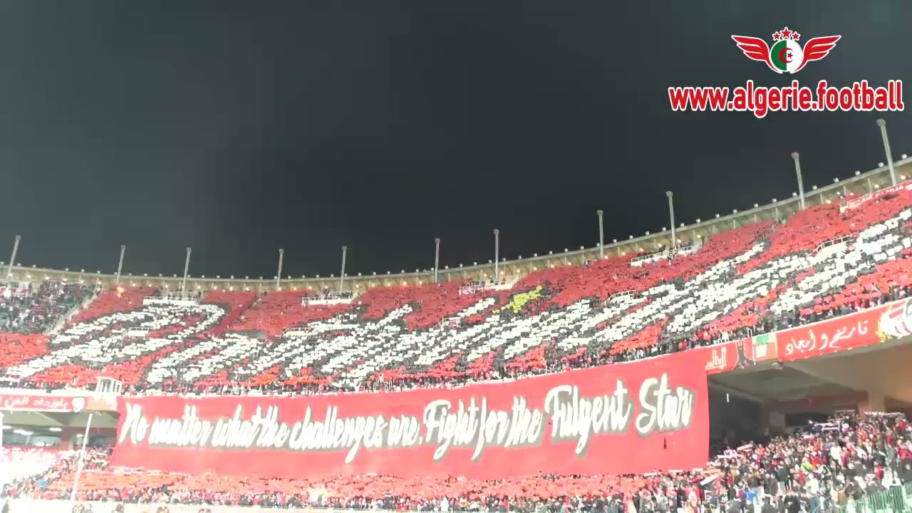 CRBelouizdad - ESTunis : Le TIFO des supporters du CRB