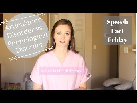 Articulation Disorder Vs. Phonological Disorder || Speech Fact Friday