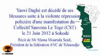 preview picture of video 'Sokodé: Décès d'un manifestant suite à la répression policière du 21 Juin 2012 [24/06/2012]'