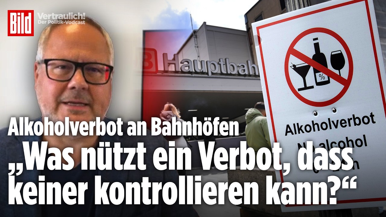 Alkoholverbot an allen Bahnhöfen! „Wer soll das kontrollieren?“ | Vertraulich-Clips