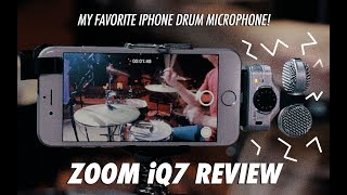 Video thumbnail for ZOOM iQ7 Review // My favorite iPhone mic to record drums with! by Daniel Bernard