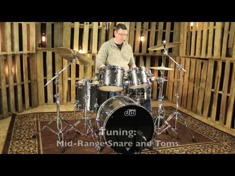 DW Performance Drums in Gun Metal Metallic Lacquer