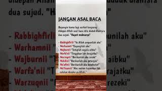 Download lagu Sudah tau belum arti bacaan diantara dua sujud? #sholat #islam mp3 Download lagu Sudah tau belum arti bacaan diantara dua sujud? #sholat #islam mp3