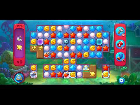 Fishdom Hard level 9522 no boosters フィッシュダム ハード