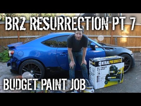 BRZ Resurrection Pt 7 - Budget Paint Job & Cutting Rear Fenders