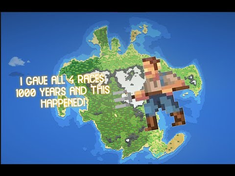 I put all 4 races in one world for 1000 years and saw what happened!