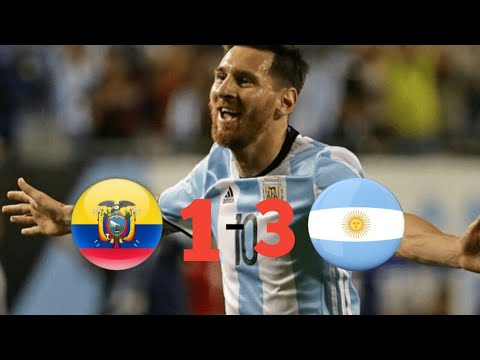 Argentina Vs Ecuador (3-1) Highlights...//Fifa World Cup 2018 Qualifying Match