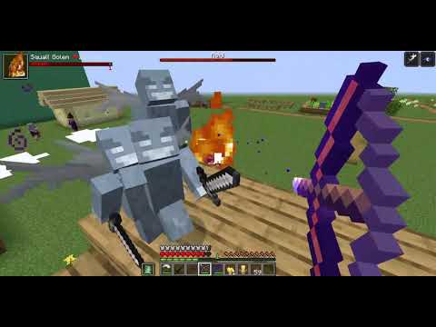 Player (Angry Mutant Enderman) Vs Hardest Modded Raid in Minecraft Raid Fight