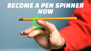 How to Spin a Pen On Fingers Like a Boss - 3 Impressive Spins - Awesome Skill For School or Work