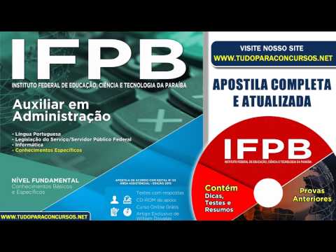 Apostila IFPB 2015 - Auxiliar em Administração (Nivel Fundamental)