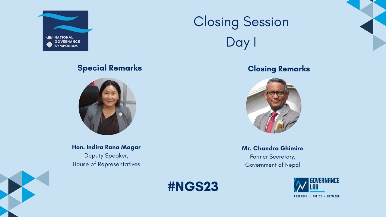 Day 1: Closing Session