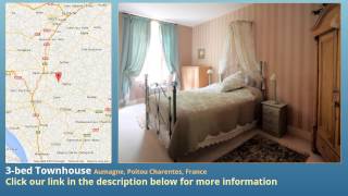 3-bed Townhouse for Sale in Aumagne, Poitou Charentes, France on frenchlife.biz