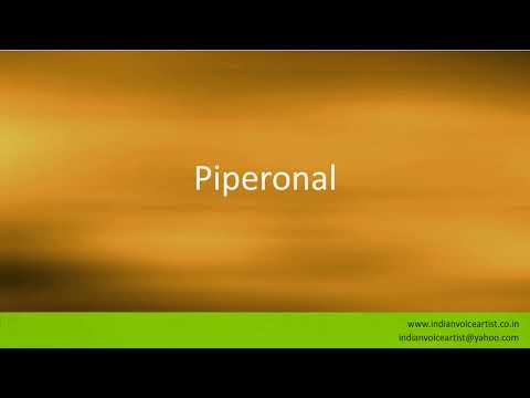 Pronunciation of the word(s) "Piperonal".