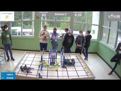 VEX IQ Pitching In, D2 Q63 74801K, 83203B, 86 points