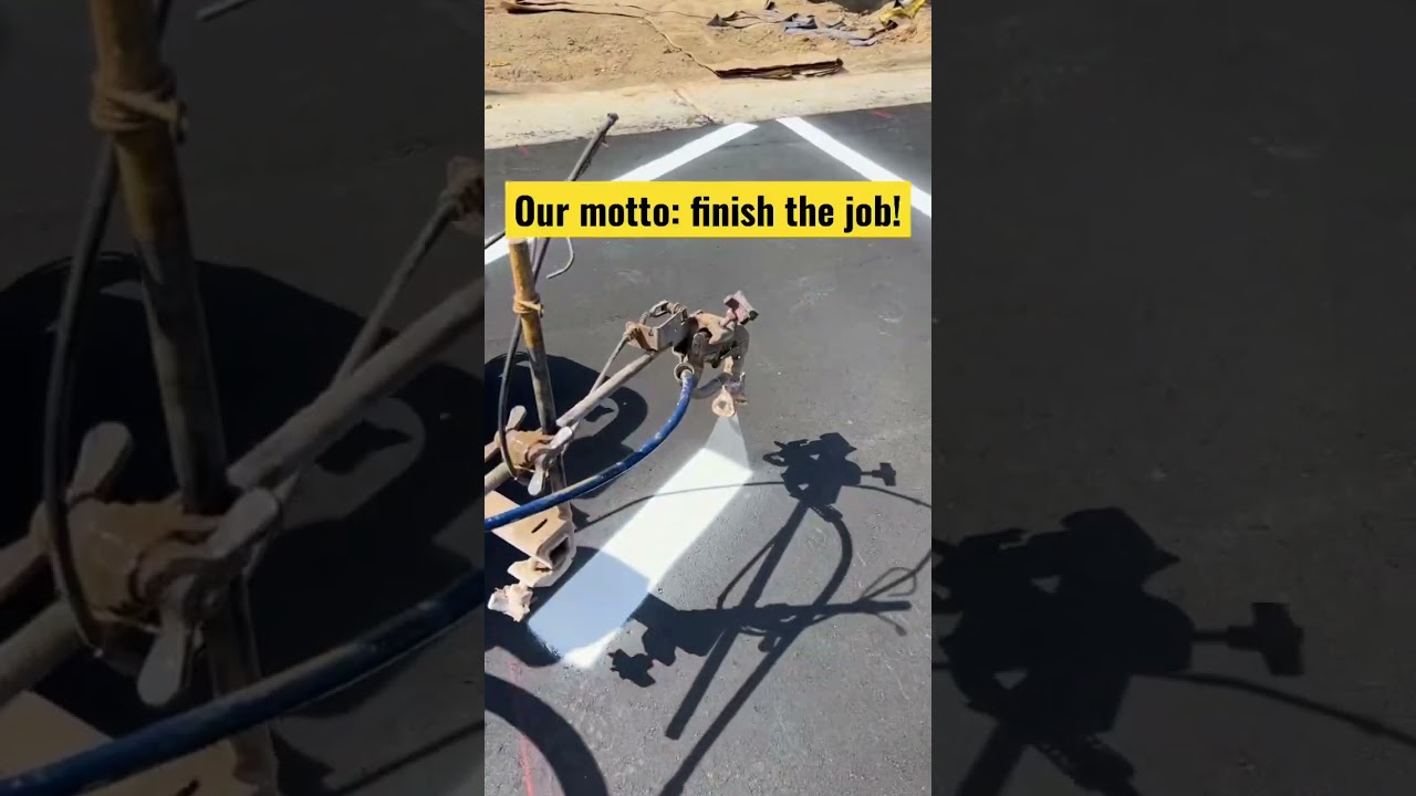 Remember to finish the job |Pavement Markings