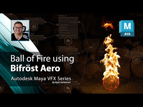 Maya VFX Series: Fire Effect using Bifröst Aero