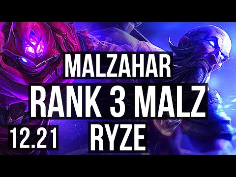MALZ vs RYZE (MID) | Rank 3 Malz, 5/3/11 | KR Grandmaster | 12.21