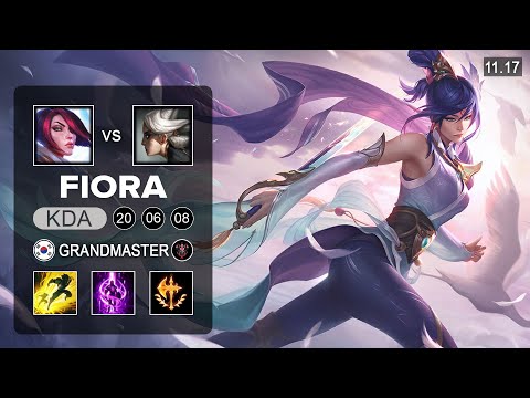 Fiora Top vs Camille - KR Grandmaster 11.17