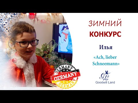 Зимний конкурс. Илья - "Ach, lieber Schneemann"