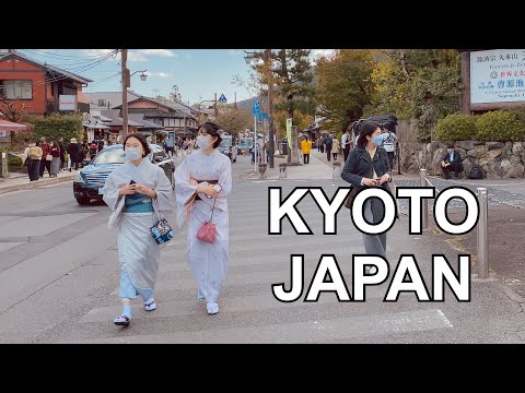 4K KYOTO JAPAN - Kyoto Arashiyama Shopping Street Walking Tour | 京都嵐山 2021