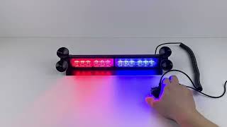 PREDATOR LED vnútorný, 12x3W, 12-24V, modro-červený, 353mm, ECE R10
