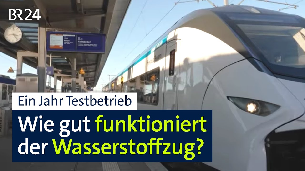 Auch Störungen waren dabei: Wasserstoffzug Mireo Plus H ein Jahr im Testbetrieb | Abendschau | BR24