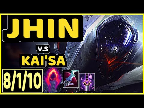 HENA (JHIN) vs KAI'SA - 8/1/10 KDA BOTTOM ADC CHALLENGER GAMEPLAY - KR
