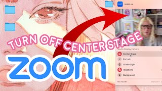 Turn off "Center Stage" camera face tracking on Zoom on desktop (Mac)