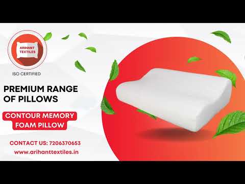 Contour memory foam pillow, size: 13inch x 24inch