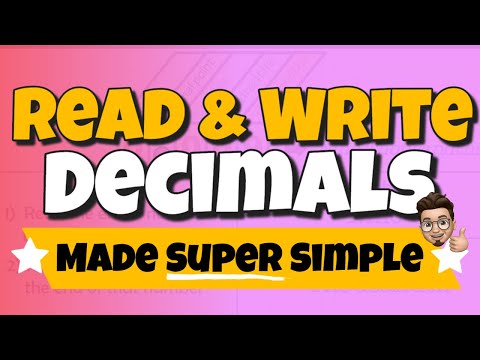 How to Read and Write Decimals FULL LESSON WITH...