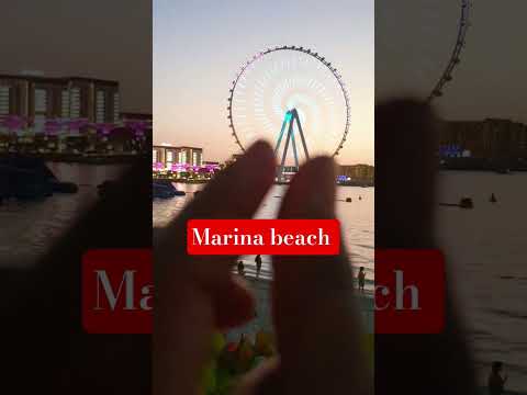 marina beach ⛱️ #dubai #trending #shorts #viralvideo