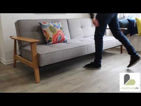 SPLITBACK FREJ von INNOVATION Schlafsofa mit HOLZARMLEHNEN - mysofabed.de