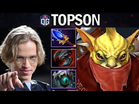OG.TOPSON MID BOUNTY HUNTER WITH AGHANIMS - DOTA 2 7.27 GAMEPLAY