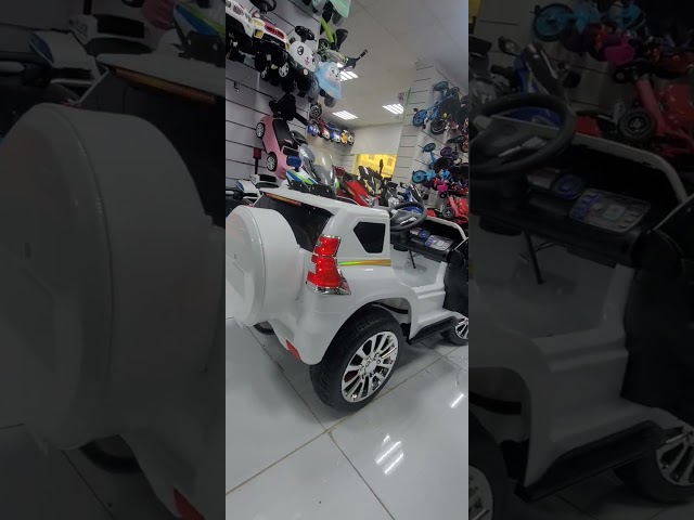 سيارات اطفال كهربائية برادو دفع رباعي 4X4 مناسبة من عمر 2 إلى 8 سنوات بجهاز تحكم عن بعد ودواسة داخلية 601