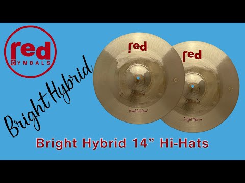 Red Cymbals 14" Bright Hybrid Hi Hat Cymbal Demo (top) 1000 grams / (bottom) 1050 grams