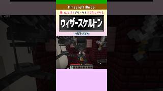 【マイクラ】ウィザースケルトンの基本まとめ！衰弱・頭蓋骨・対策を解説　 #マインクラフト