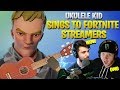 Cutest Kid On Fortnite Sings To Top Fortnite Streamers Part 2 Fortnite Battle Royale