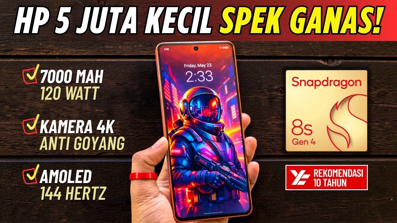 5 Rekomendasi HP 5 JUTAAN TERBAIK [5 - 5,5 JUTA] Februari 2026