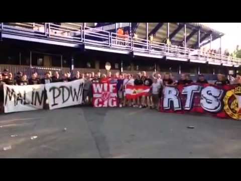 Widzew Lodz in Prague 2015 on game CSKA Moscow
