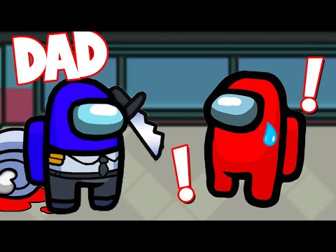 OUR DAD BEING AN IMPOSTOR EVERY ROUND AND WINS!! | JKREW GAMING