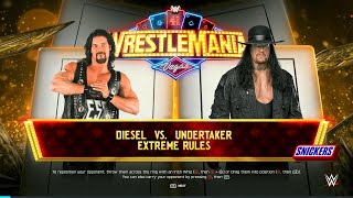 WWE 2K25 FULL MATCH - Diesel vs. Undertaker - Dream Match Simulation!
