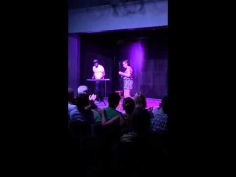 Laren singing at the River Club for Steve Sweeney