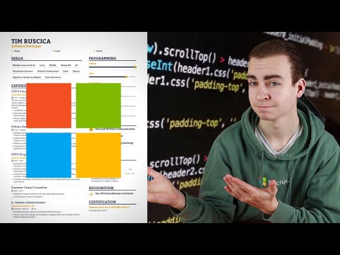 The Resume That Got Me Into Microsoft Intern Software Engineer Resume Tips