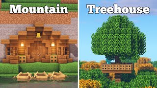 5 IDEAS of HOUSES to START in MINECRAFT [TUTORIAL]