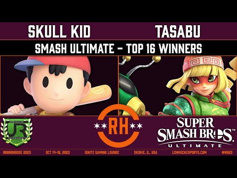 Roundhouse 2023 TOP 16 WINNERS - Skull Kid (Ness) vs Tasabu (Min Min) - Smash Ultimate