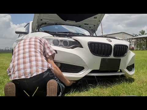 installing an M2 bumper on an f22 228i and 235i BMW 2 series