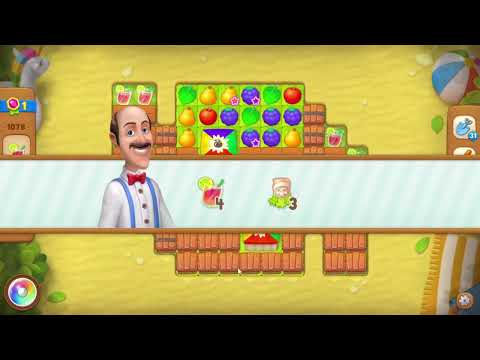 Gardenscapes 1078 Level - 18 moves - NO BooSTERS