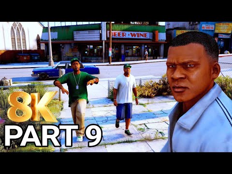 GTA 5 Gameplay Walkthrough Part 9 - Grand Theft Auto 5 The Long Stretch (PC 8K 60FPS)